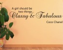 A Girl Should Be Quotes Wall Decal Motivational Vinyl Art Stickers